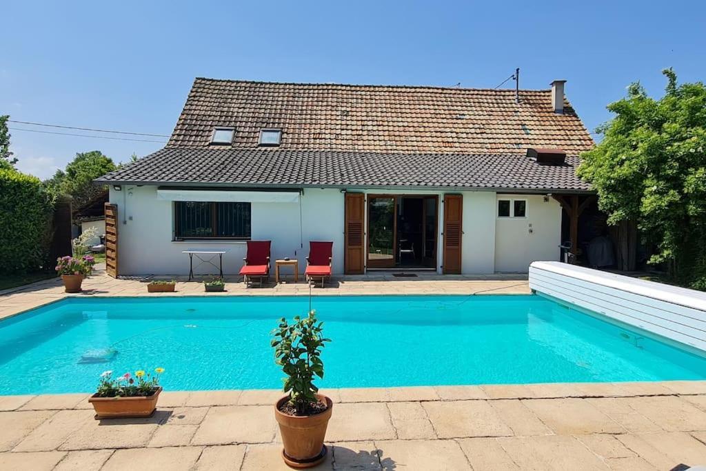 דירות Alteckendorf Alsace Bas-Rhin Logis Independant Avec Piscine Privee מראה חיצוני תמונה